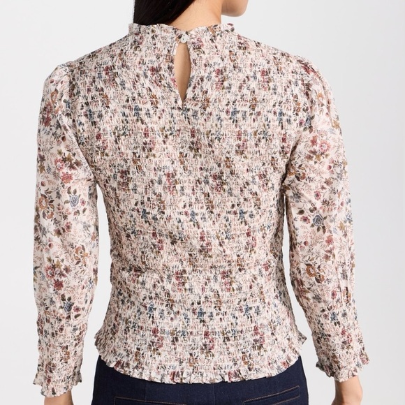 Veronica Beard Kali Floral Blouse Romantic Chic Ivory Multicolor Size 0 - Picture 2 of 8